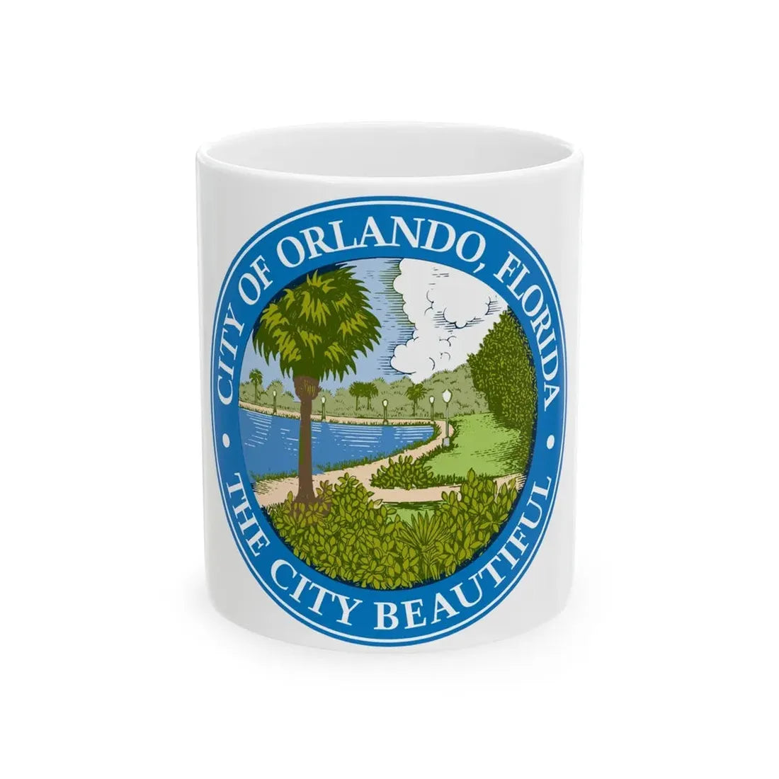Seal of Orlando Florida - White Coffee Mug 11oz - Go Mug Yourself