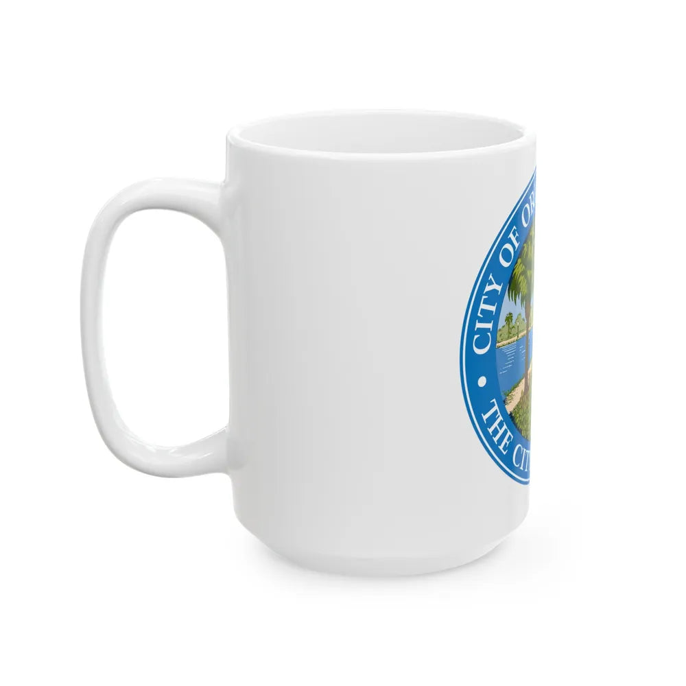 Seal of Orlando Florida - White Coffee Mug-Go Mug Yourself