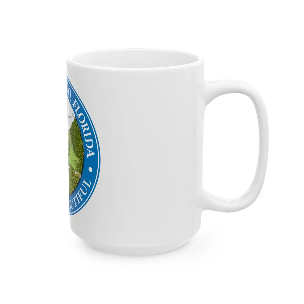 Seal of Orlando Florida - White Coffee Mug-Go Mug Yourself