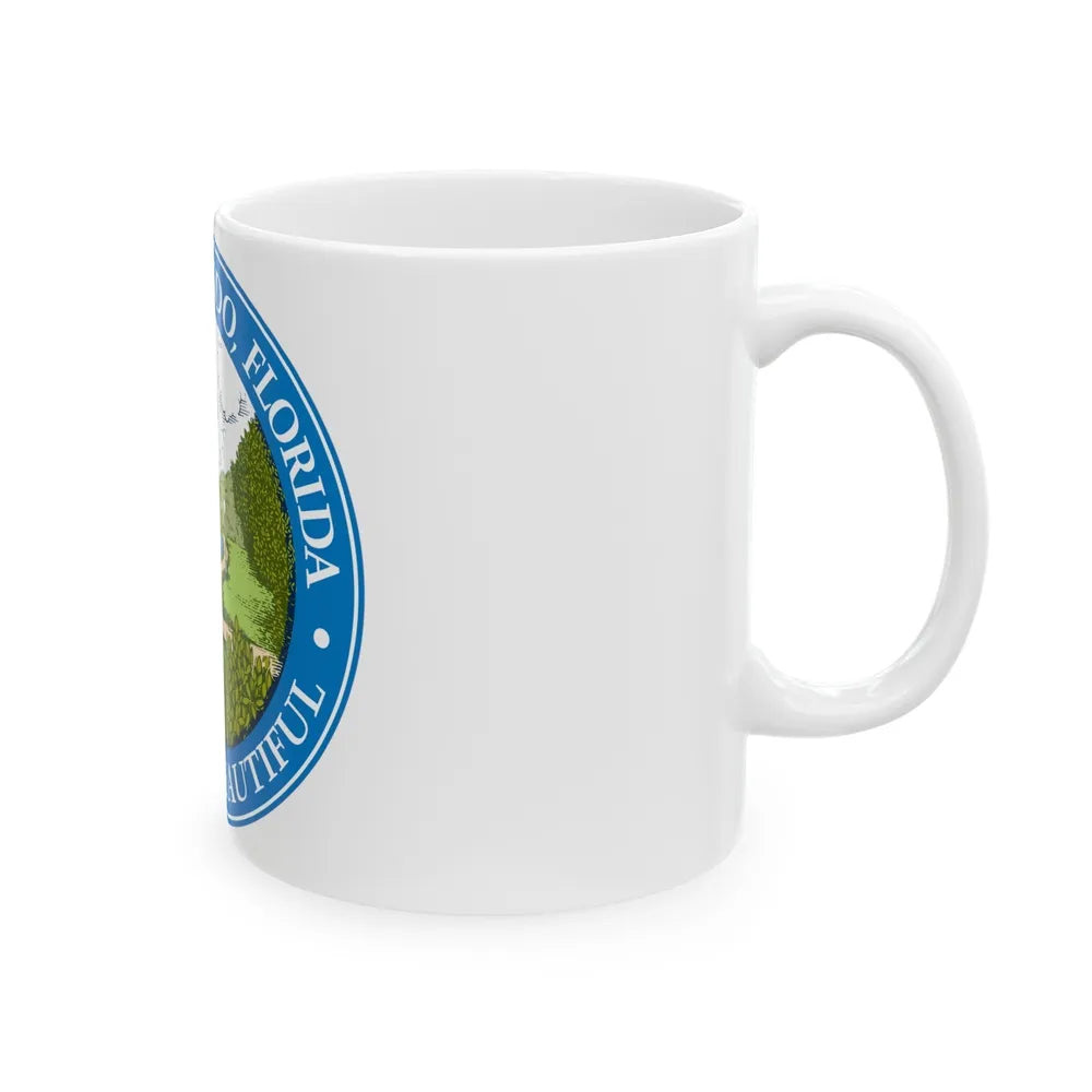 Seal of Orlando Florida - White Coffee Mug-Go Mug Yourself