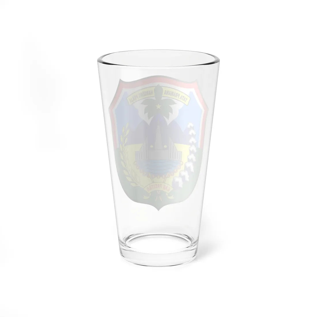 Seal of Pacitan Regency (Indonesia) (Coat of Arms) Pint Glass 16oz - Go Mug Yourself