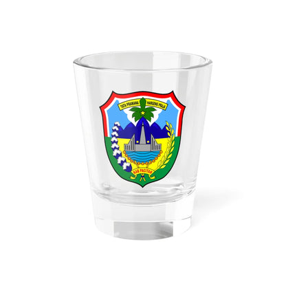 Seal of Pacitan Regency (Indonesia) (Coat of Arms) Shot Glass 1.5oz 1.5oz - Go Mug Yourself