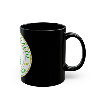 Seal of Palo Alto California - Black Coffee Mug-Go Mug Yourself