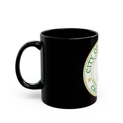 Seal of Palo Alto California - Black Coffee Mug-Go Mug Yourself