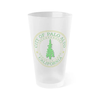 Seal of Palo Alto California - Frosted Pint Glass 16oz 16oz Frosted - Go Mug Yourself