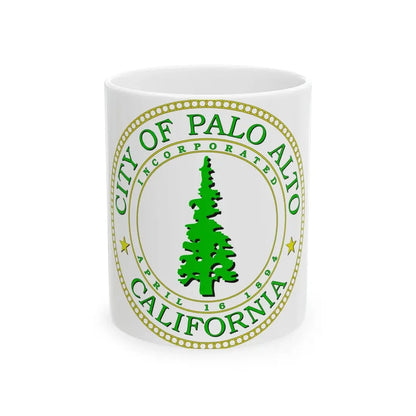 Seal of Palo Alto California - White Coffee Mug 11oz - Go Mug Yourself