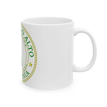 Seal of Palo Alto California - White Coffee Mug-Go Mug Yourself