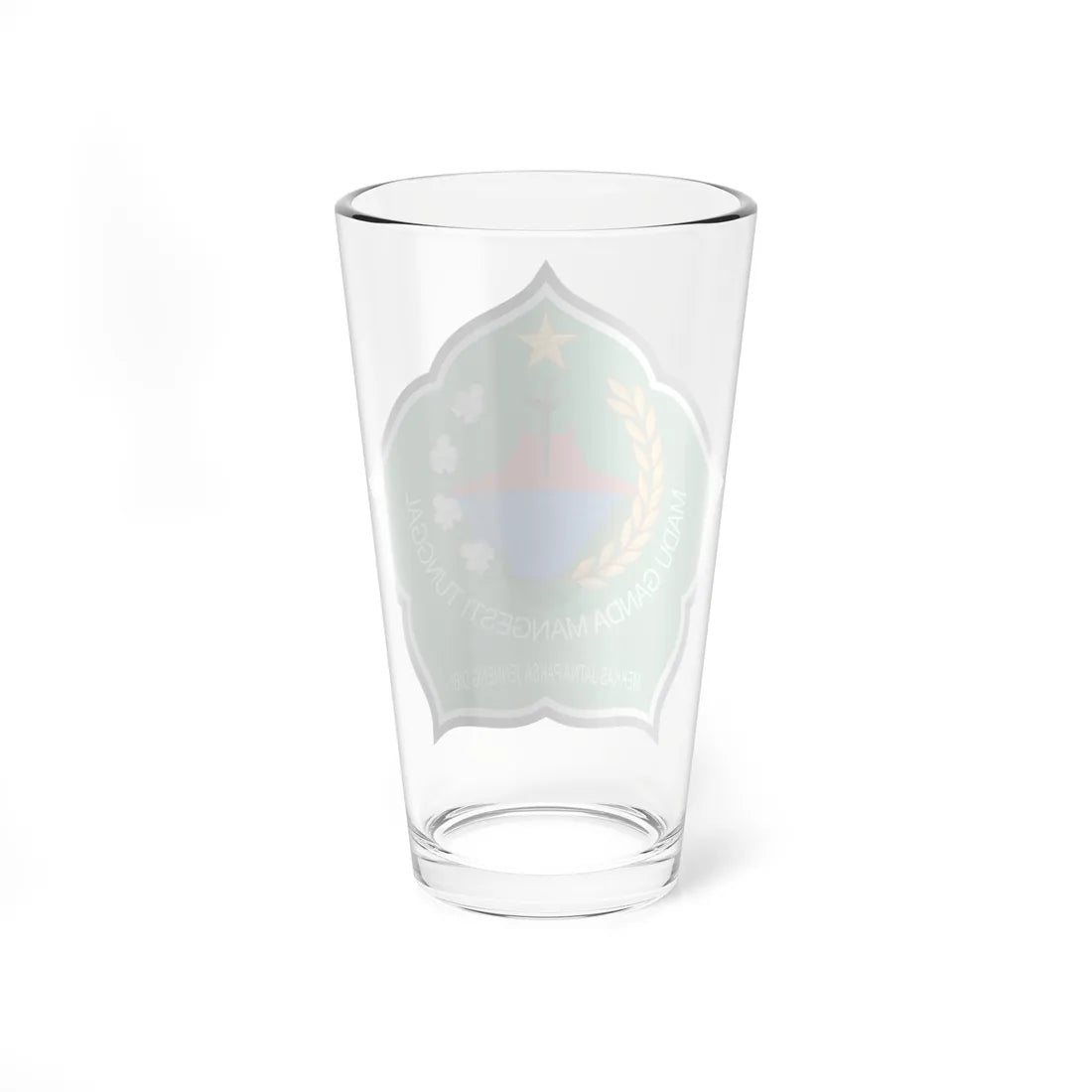 Seal of Pamekasan Regency (Indonesia) (Coat of Arms) Pint Glass 16oz - Go Mug Yourself