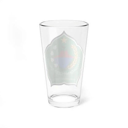 Seal of Pamekasan Regency (Indonesia) (Coat of Arms) Pint Glass 16oz - Go Mug Yourself