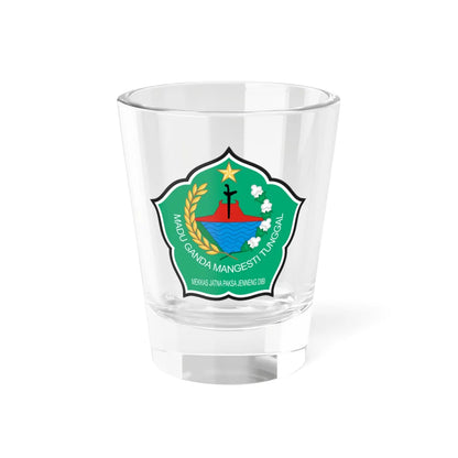 Seal of Pamekasan Regency (Indonesia) (Coat of Arms) Shot Glass 1.5oz 1.5oz - Go Mug Yourself