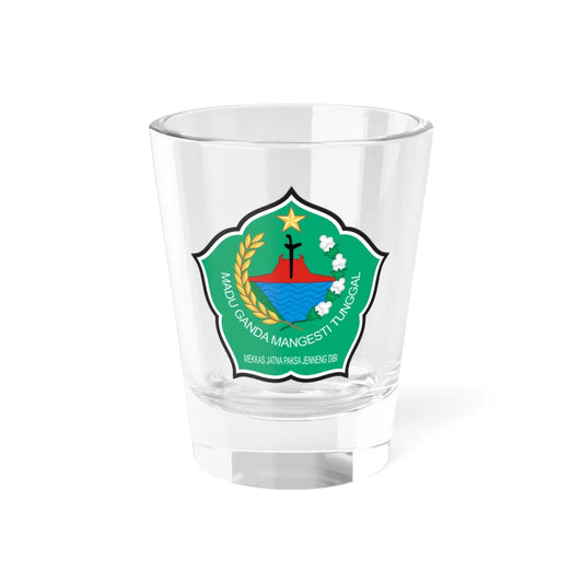 Seal of Pamekasan Regency (Indonesia) (Coat of Arms) Shot Glass 1.5oz 1.5oz - Go Mug Yourself