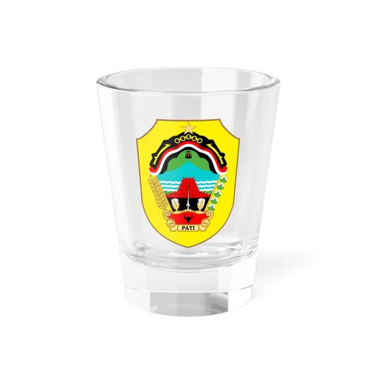 Seal of Pati Regency (Indonesia) (Coat of Arms) Shot Glass 1.5oz 1.5oz - Go Mug Yourself