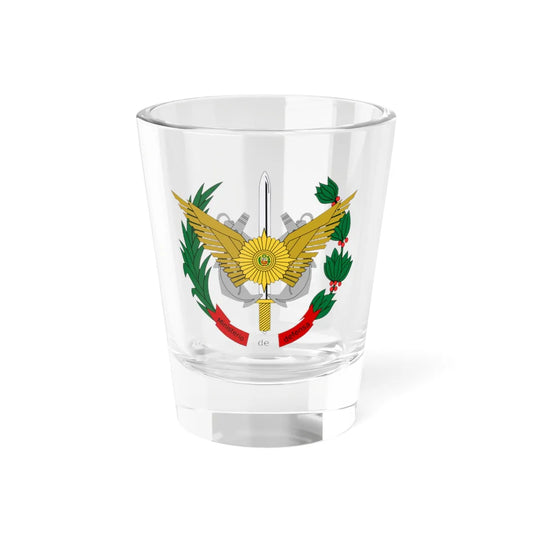 Seal of Peruvian Ministry of Defense (Peru) (Coat of Arms) Shot Glass 1.5oz 1.5oz - Go Mug Yourself