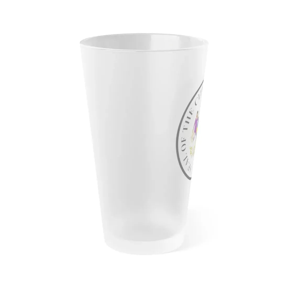 Seal of Philadelphia Pennsylvania - Frosted Pint Glass 16oz - Go Mug Yourself