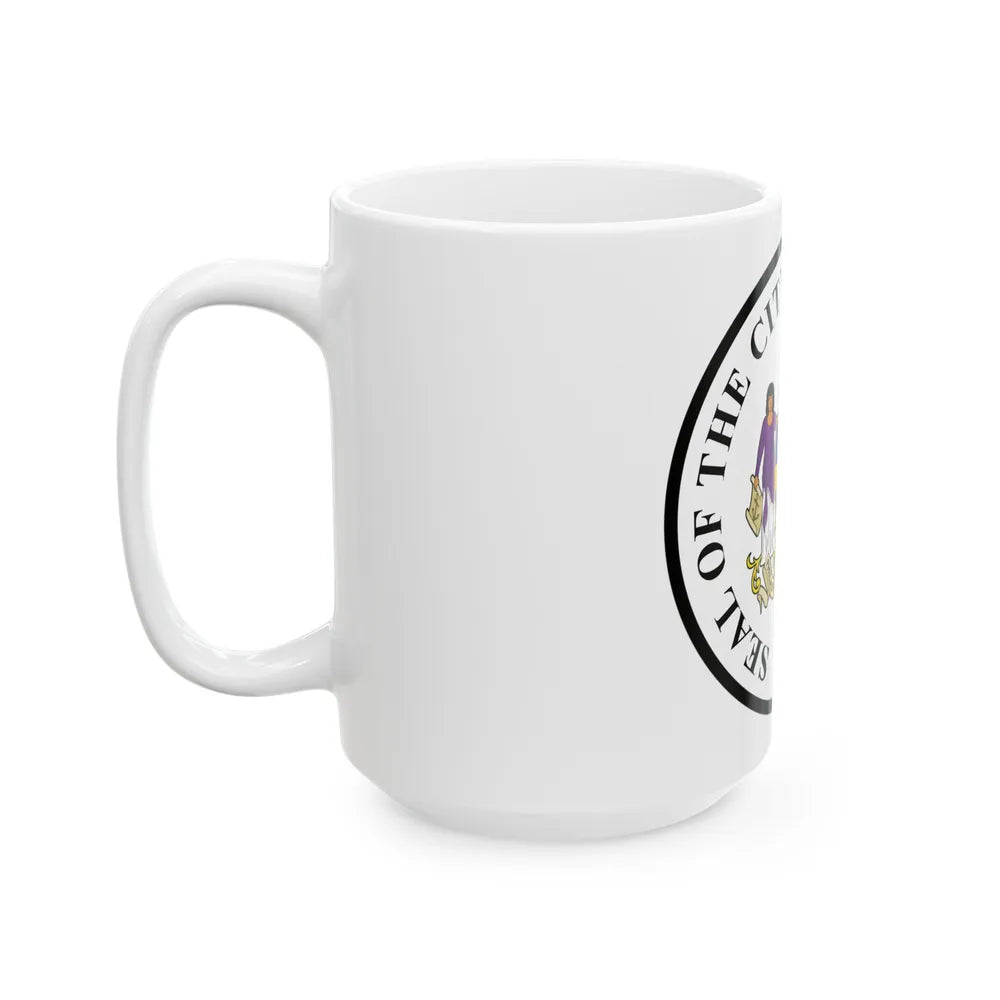 Seal of Philadelphia Pennsylvania - White Coffee Mug-Go Mug Yourself