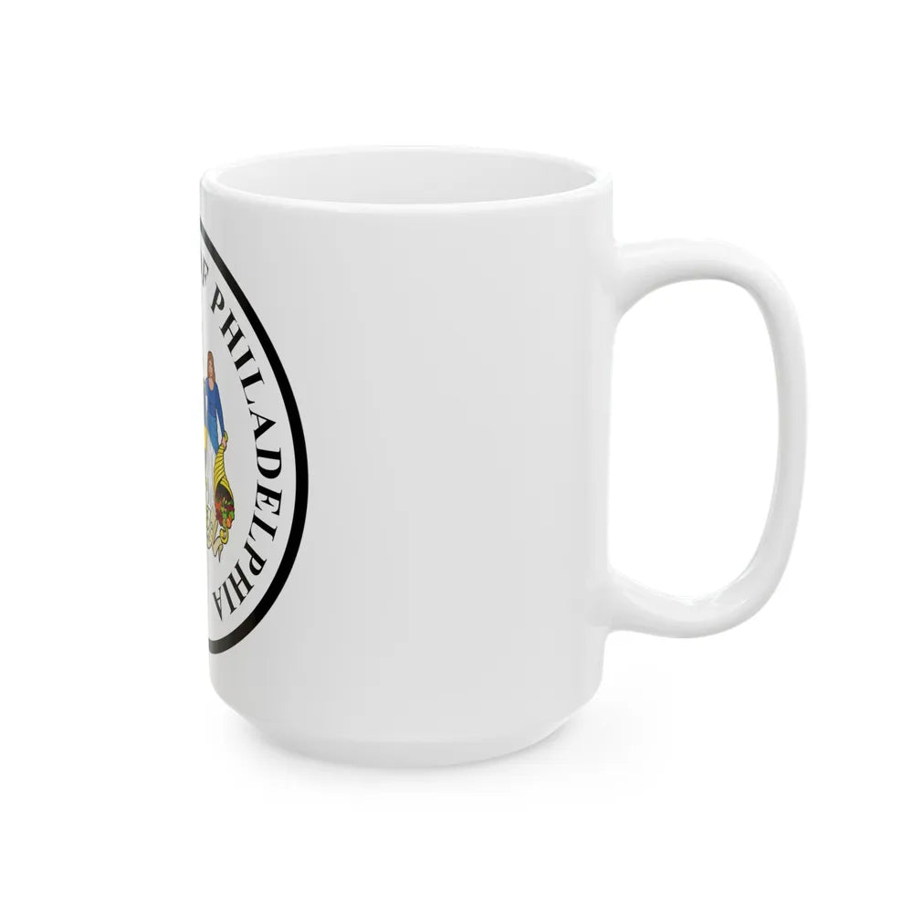 Seal of Philadelphia Pennsylvania - White Coffee Mug-Go Mug Yourself