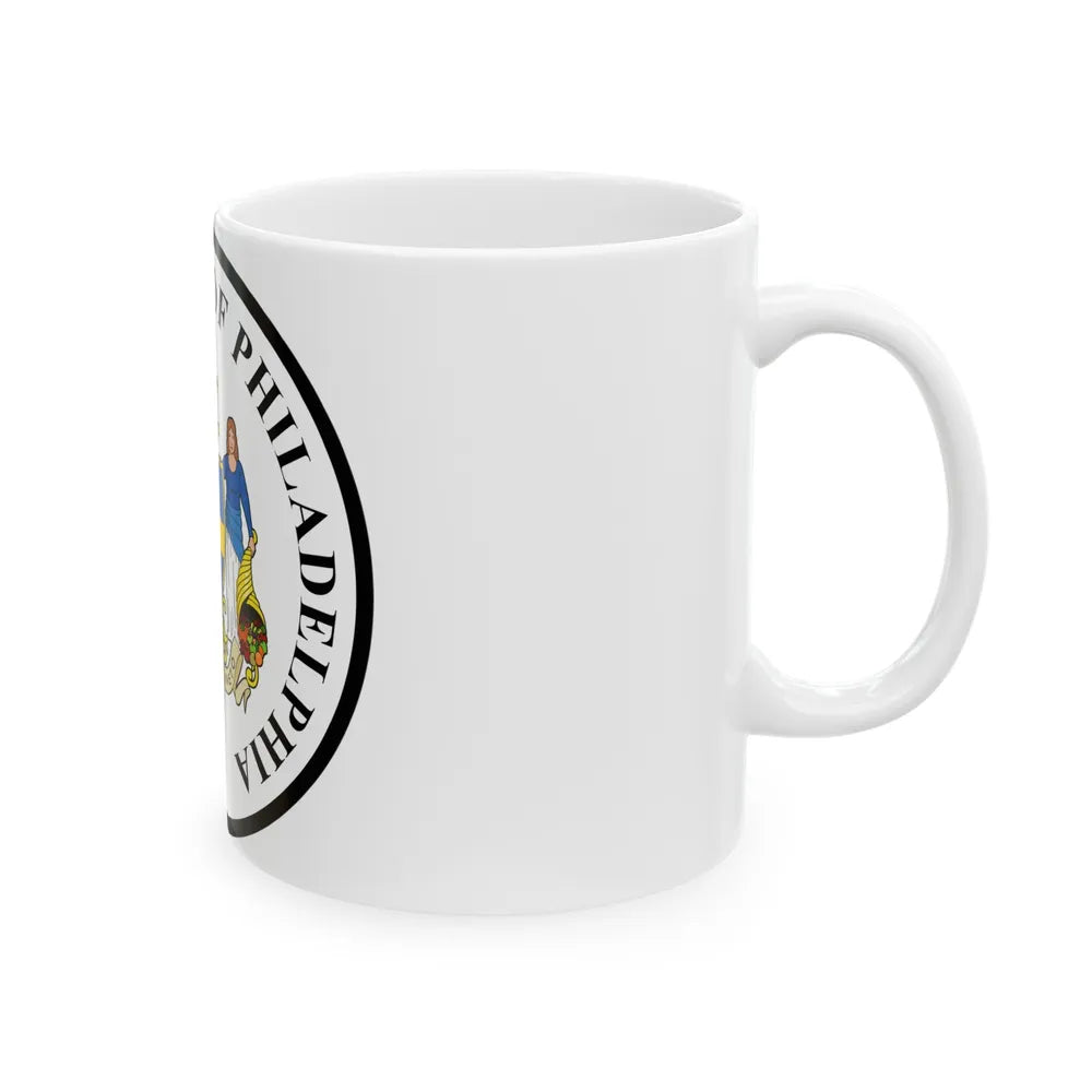 Seal of Philadelphia Pennsylvania - White Coffee Mug-Go Mug Yourself