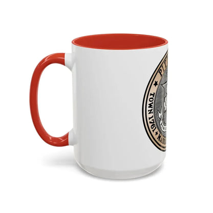 Seal of Pittsfield Massachusetts - Accent Coffee Mug - Go Mug Yourself
