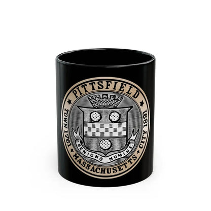 Seal of Pittsfield Massachusetts - Black Coffee Mug 11oz - Go Mug Yourself