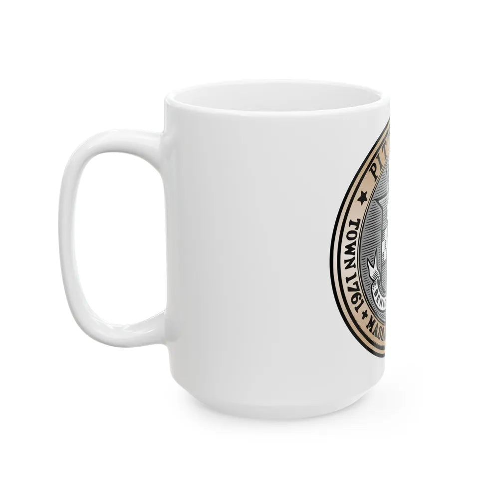 Seal of Pittsfield Massachusetts - White Coffee Mug-Go Mug Yourself