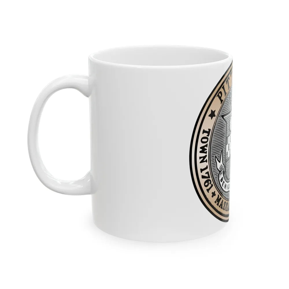 Seal of Pittsfield Massachusetts - White Coffee Mug-Go Mug Yourself