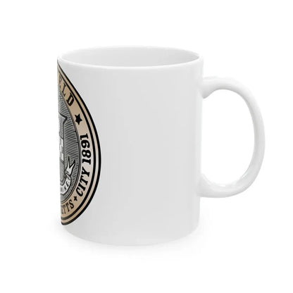 Seal of Pittsfield Massachusetts - White Coffee Mug - Go Mug Yourself