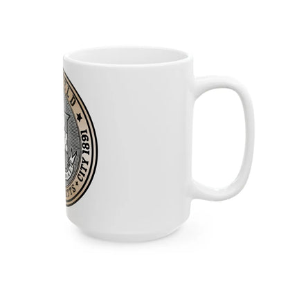 Seal of Pittsfield Massachusetts - White Coffee Mug-Go Mug Yourself