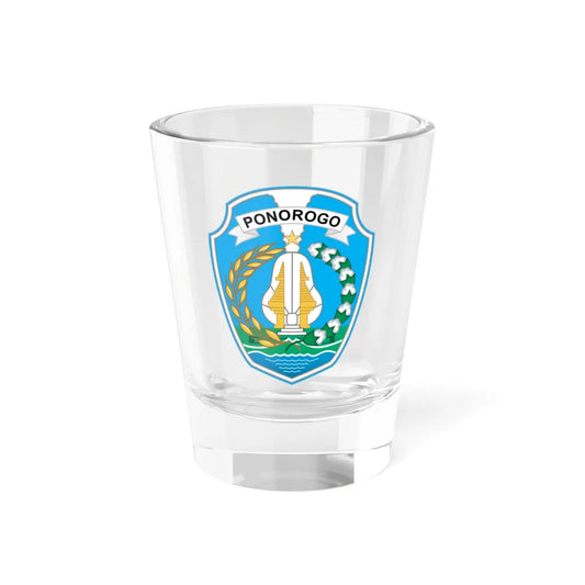 Seal of Ponorogo Regency (Indonesia) (Coat of Arms) Shot Glass 1.5oz 1.5oz - Go Mug Yourself