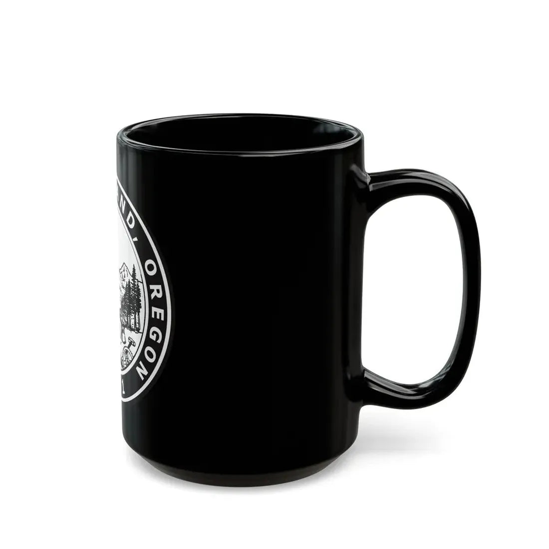 Seal of Portland Oregon - Black Coffee Mug - Go Mug Yourself