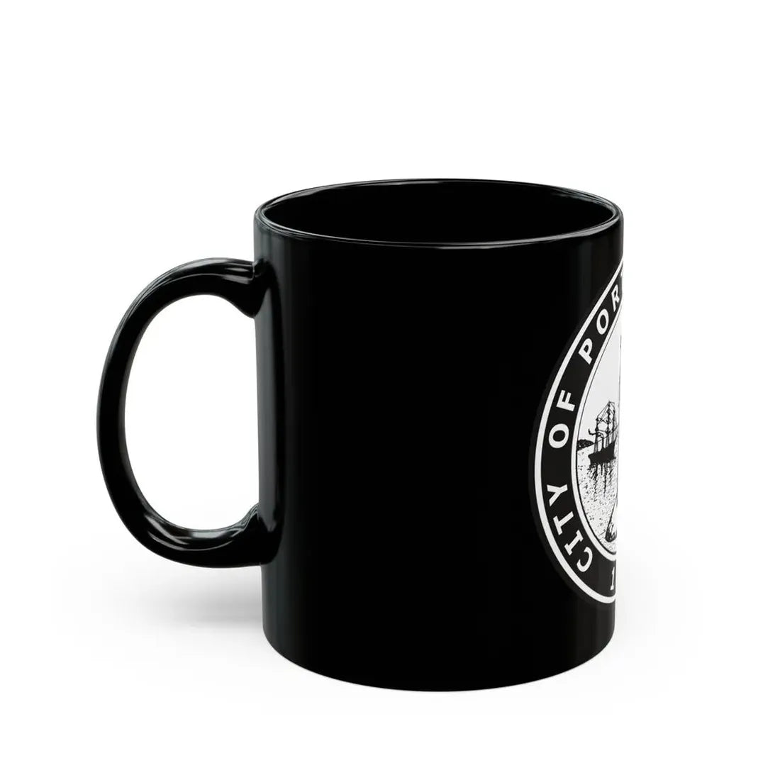 Seal of Portland Oregon - Black Coffee Mug - Go Mug Yourself