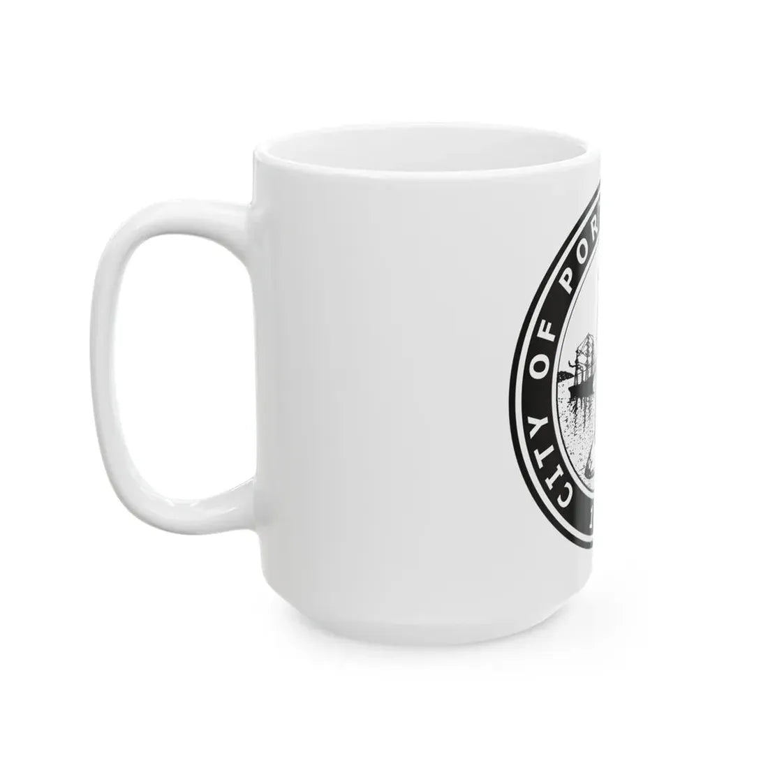 Seal of Portland Oregon - White Coffee Mug - Go Mug Yourself