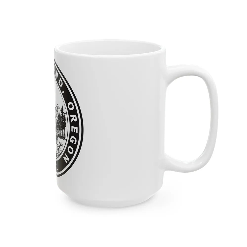 Seal of Portland Oregon - White Coffee Mug-Go Mug Yourself