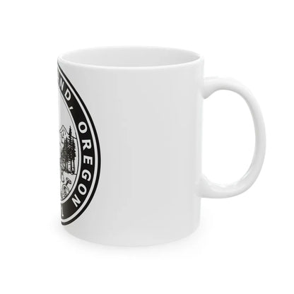 Seal of Portland Oregon - White Coffee Mug-Go Mug Yourself