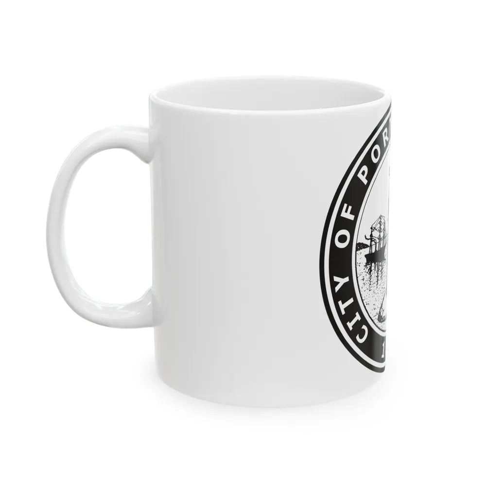 Seal of Portland Oregon - White Coffee Mug-Go Mug Yourself