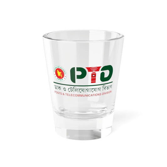 Seal of Posts and Telecommunications Division PTD (Bangladesh) (Coat of Arms) Shot Glass 1.5oz 1.5oz - Go Mug Yourself