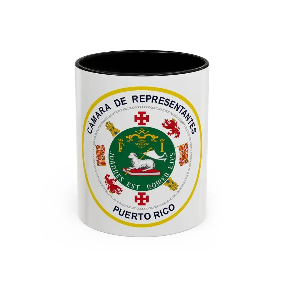 Seal of Puerto Rico House of Representatives - Accent Coffee Mug 11oz Black - Go Mug Yourself