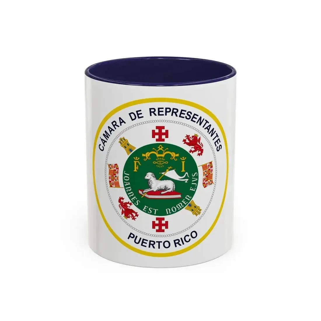 Seal of Puerto Rico House of Representatives - Accent Coffee Mug 11oz Navy - Go Mug Yourself