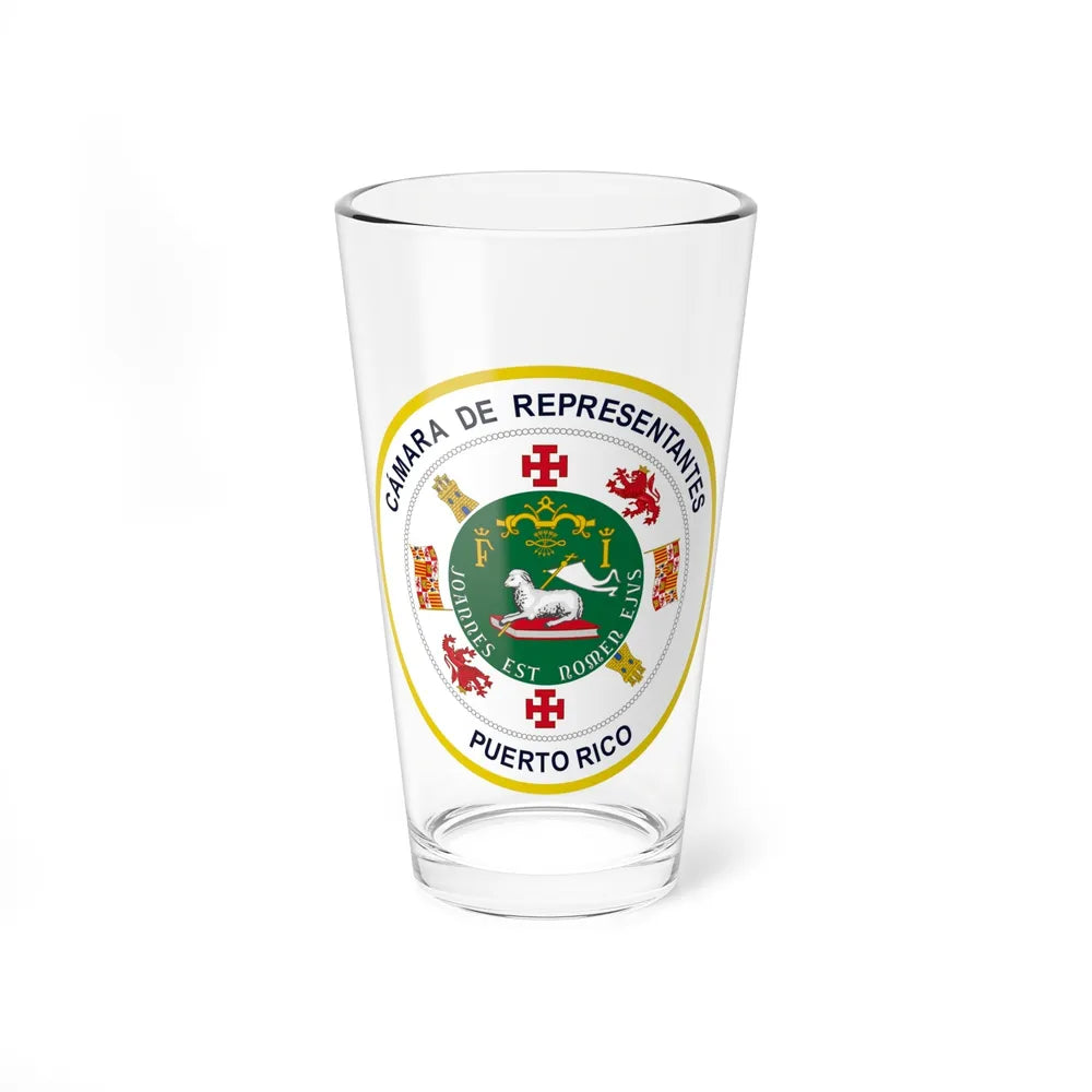 Seal of Puerto Rico House of Representatives - Pint Glass 16oz-16oz-Go Mug Yourself