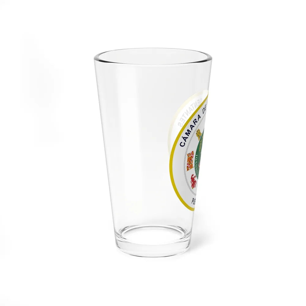 Seal of Puerto Rico House of Representatives - Pint Glass 16oz-Go Mug Yourself