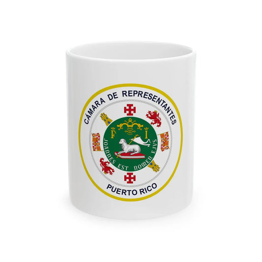 Seal of Puerto Rico House of Representatives - White Coffee Mug 11oz - Go Mug Yourself