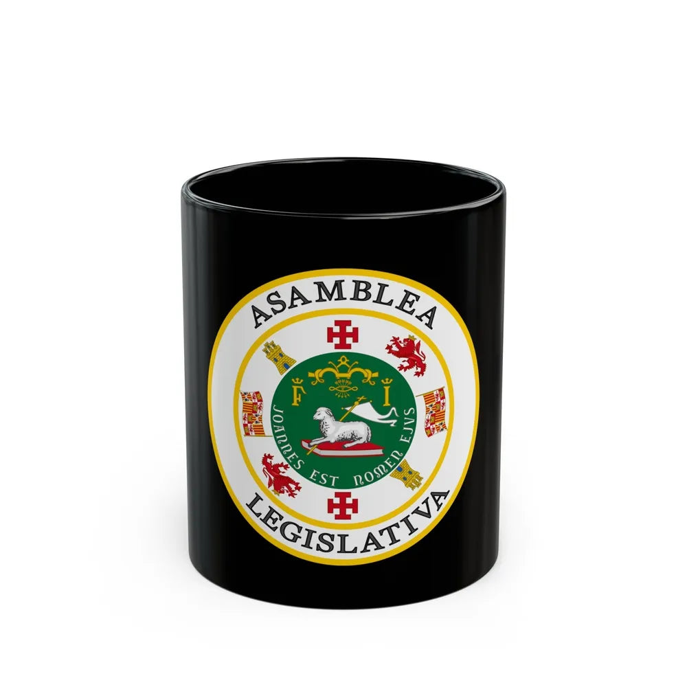 Seal of Puerto Rico Legislature - Black Coffee Mug-11oz-Go Mug Yourself