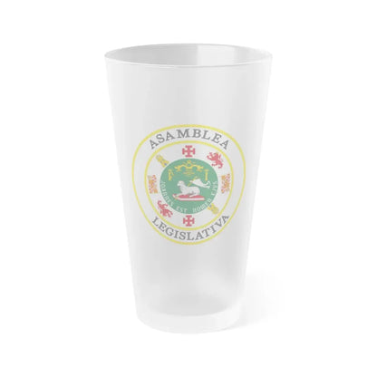Seal of Puerto Rico Legislature - Frosted Pint Glass 16oz 16oz Frosted - Go Mug Yourself
