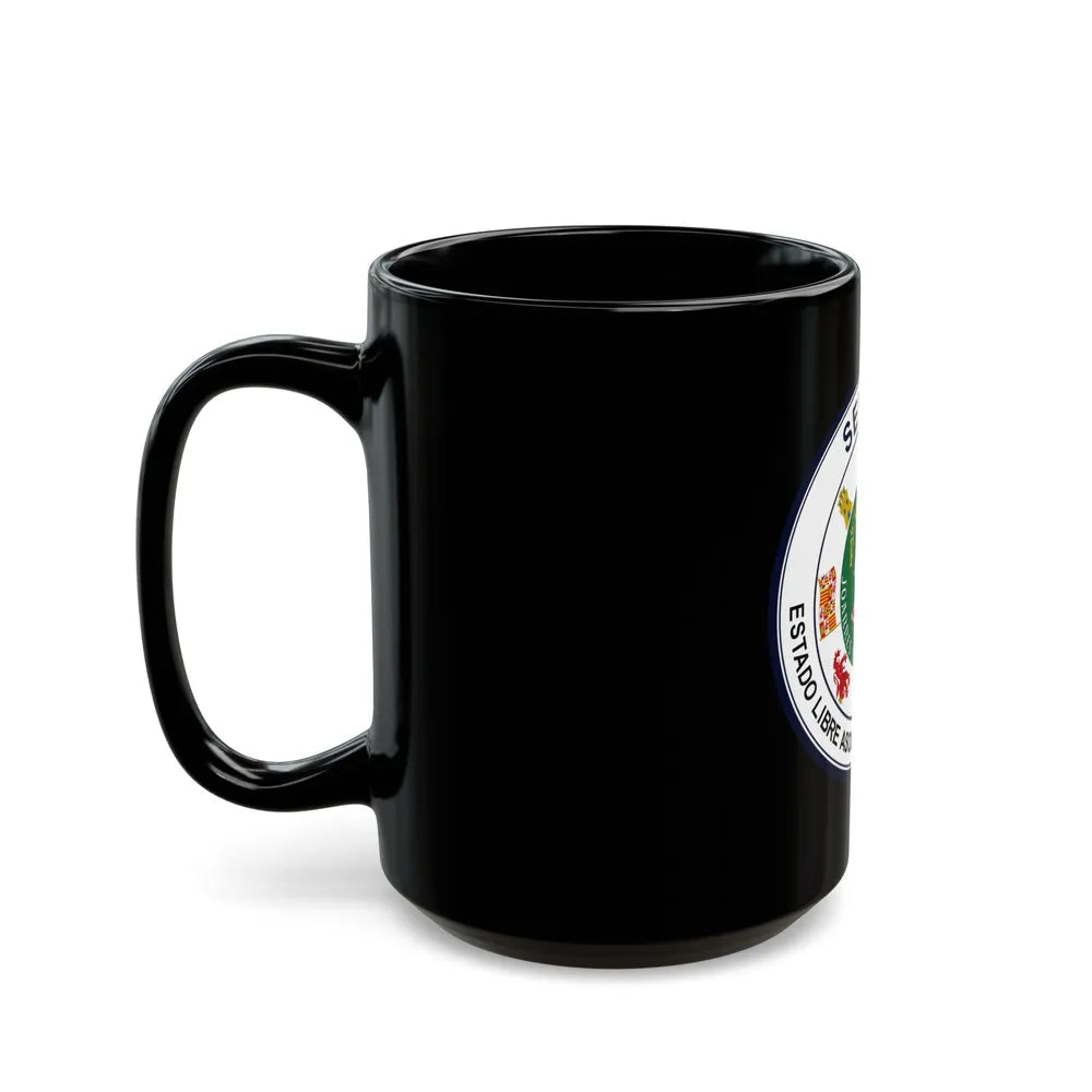 Seal of Puerto Rico Senate - Black Coffee Mug-Go Mug Yourself