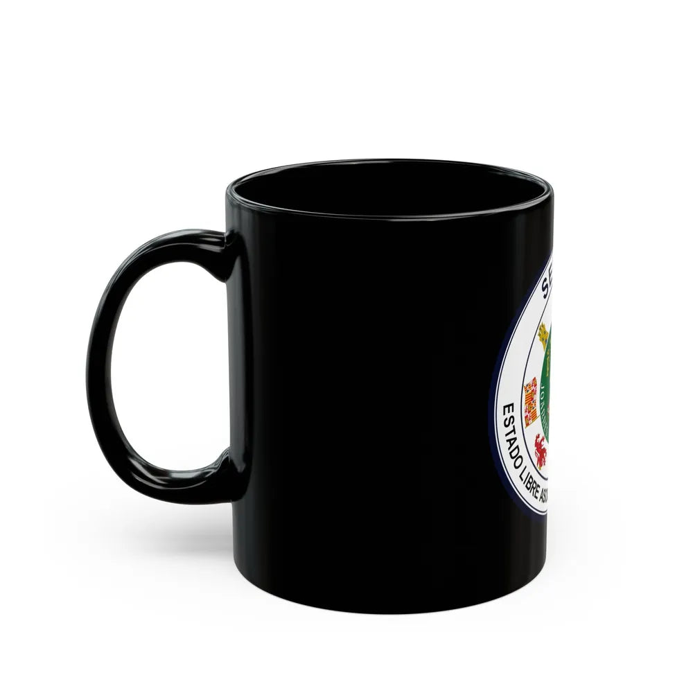 Seal of Puerto Rico Senate - Black Coffee Mug-Go Mug Yourself