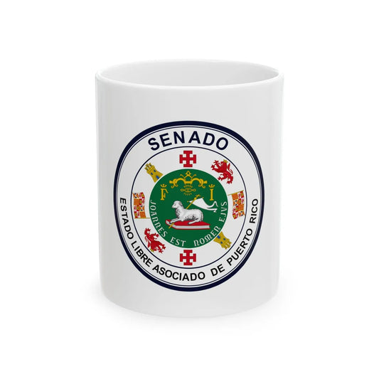 Seal of Puerto Rico Senate - White Coffee Mug 11oz - Go Mug Yourself