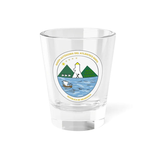 Seal of Region Autonoma del Atlantico Norte (Nicaragua) (Coat of Arms) Shot Glass 1.5oz 1.5oz - Go Mug Yourself