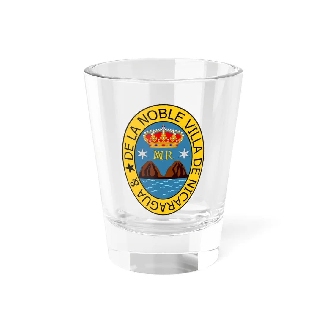Seal of Rivas (Costa Rica) (Coat of Arms) Shot Glass 1.5oz 1.5oz - Go Mug Yourself