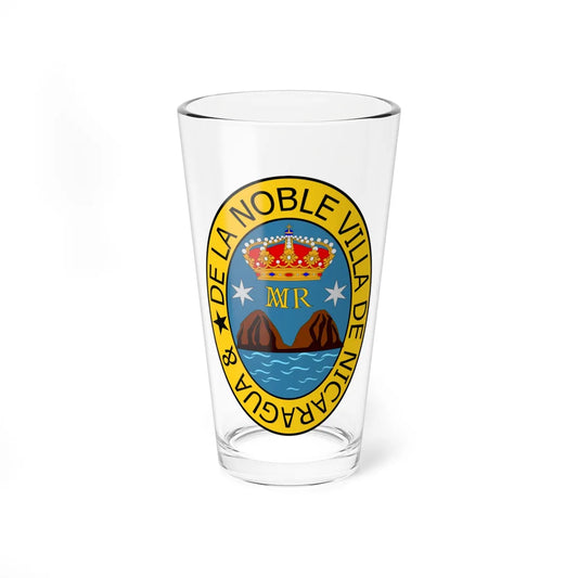 Seal of Rivas (Nicaragua) (Coat of Arms) Pint Glass 16oz 16oz - Go Mug Yourself