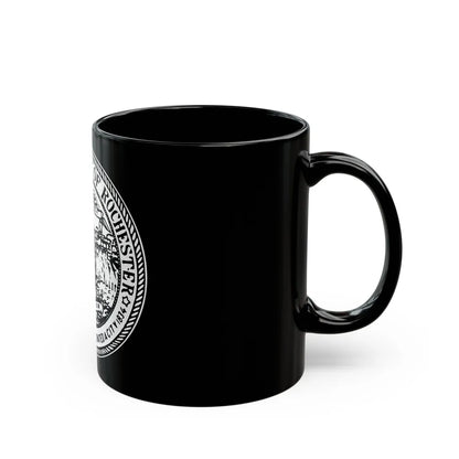 Seal of Rochester New York - Black Coffee Mug-Go Mug Yourself