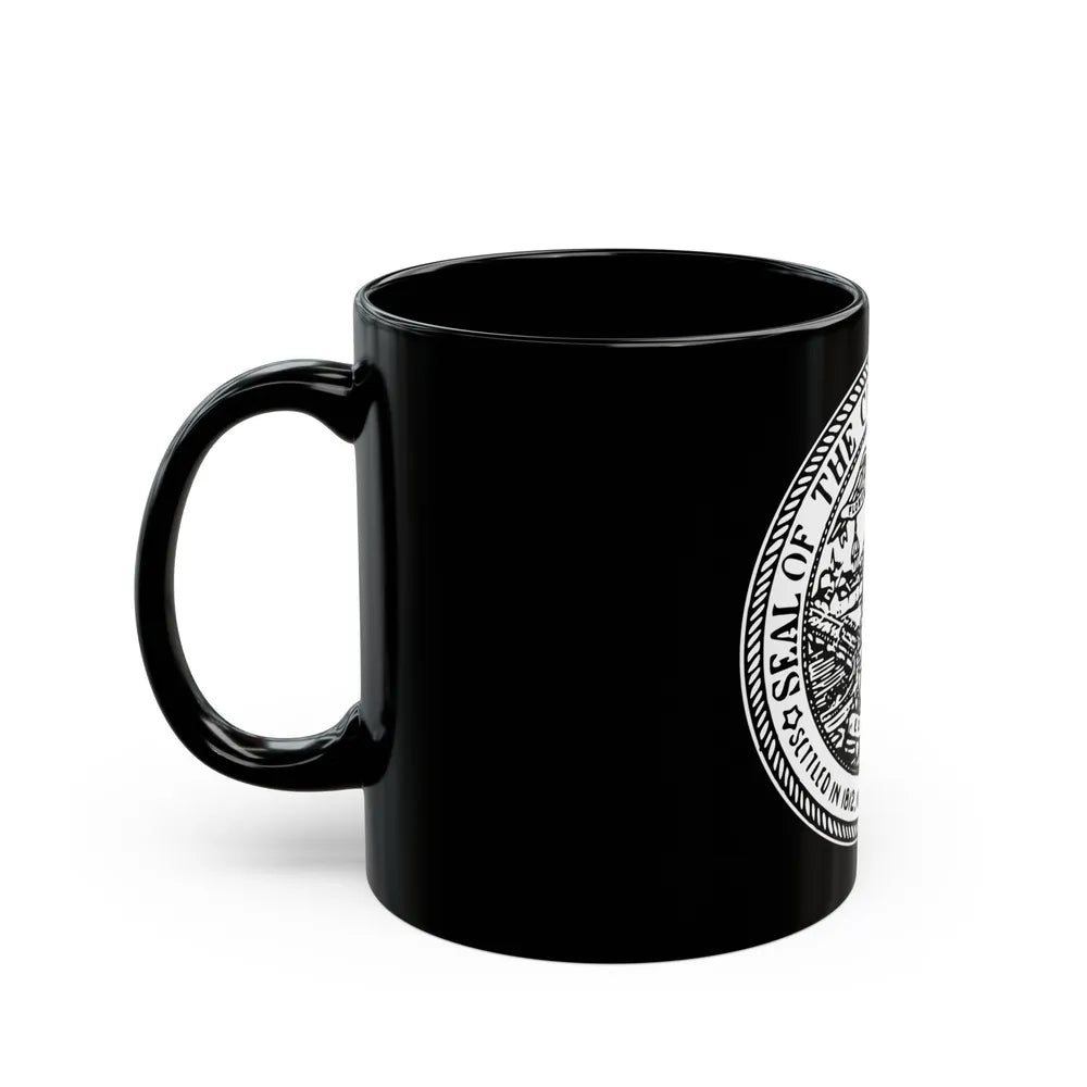 Seal of Rochester New York - Black Coffee Mug-Go Mug Yourself